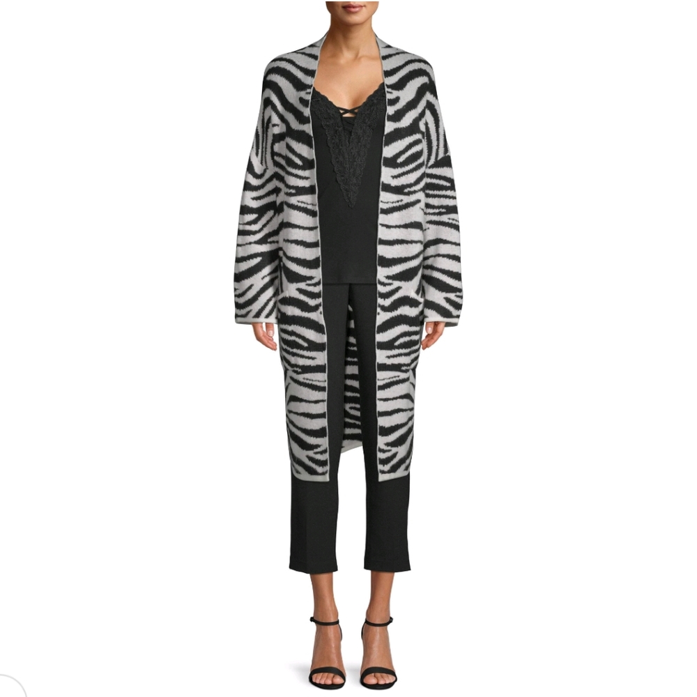 Time and Tru Oversized Open Cardigan Sweater